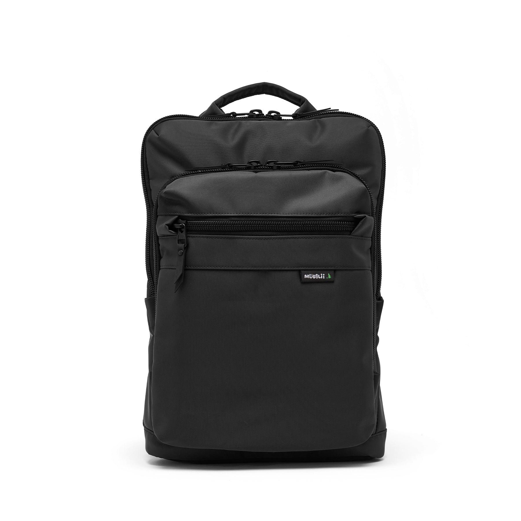 Zaino business nero con tasche frontali
