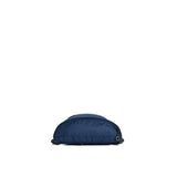 Mueslii puffer waist bag, made of high density nylon and Ykk zips, color blue,  large size, rear extra security pocket.