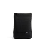 Mueslii light backpack,  made of PU coated waterproof nylon, with a laptop compartment, color coal black, front view, front view.