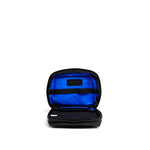Mueslii tech case, made of PU coated waterproof nylon, color black, inside view.