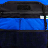 Mueslii daily backpack, made of PU coated waterproof nylon, with a laptop compartment, color black, inside view.