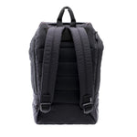Mueslii puffer top loader made of Cordura nylon and Ykk zips, back side.