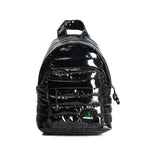 Mueslii original puffer extra small pack made of high density nylon and Ykk zips, color black, capacity 4 liters.