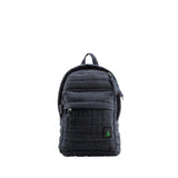 Mueslii original puffer Mini pack made of high density nylon and Ykk zips, color navy denim, front view.