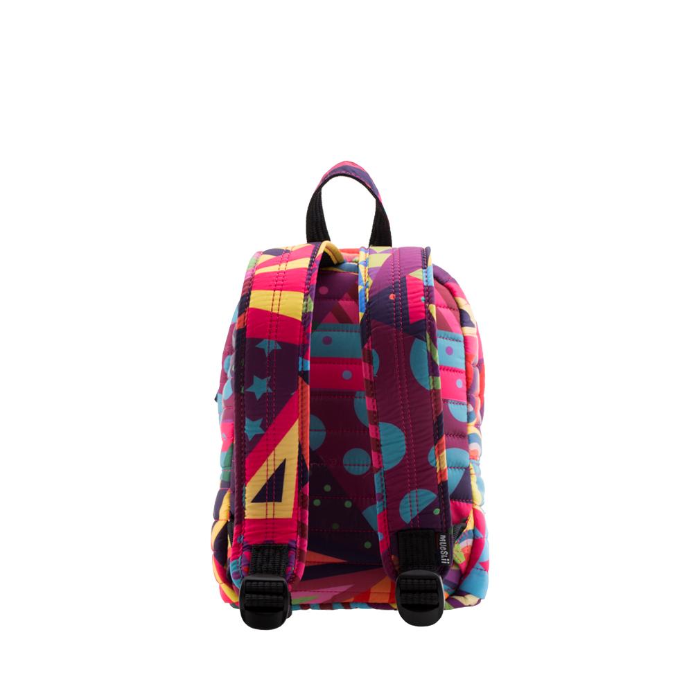 Mueslii original puffer Mini pack made of high density nylon and Ykk zips, limited edition, printed motif.