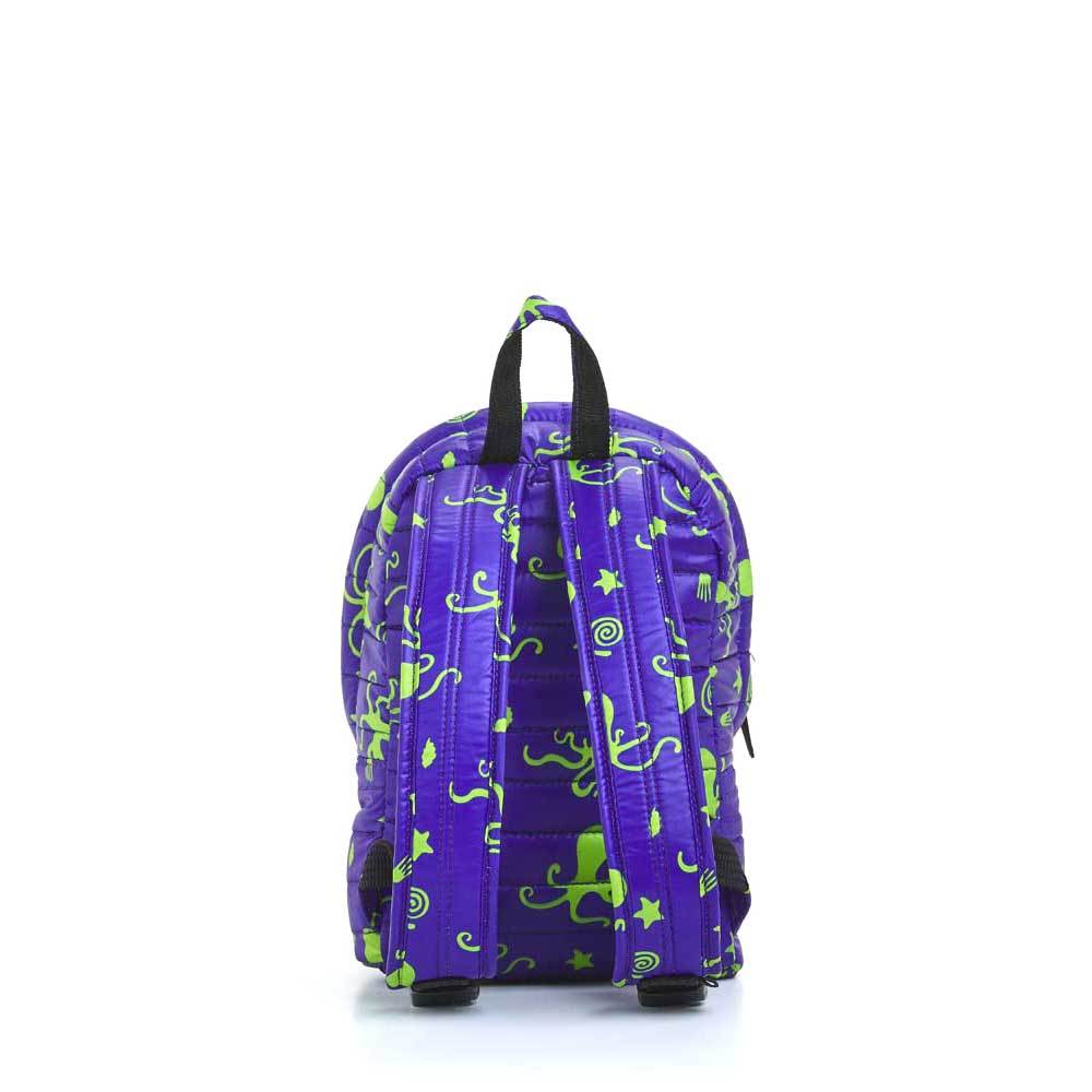 Mueslii original puffer Mini pack made of high density nylon and Ykk zips, limited edition, printed motif.
