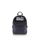 Mueslii original puffer Mini pack made of high density nylon and Ykk zips, color blue, inside view.